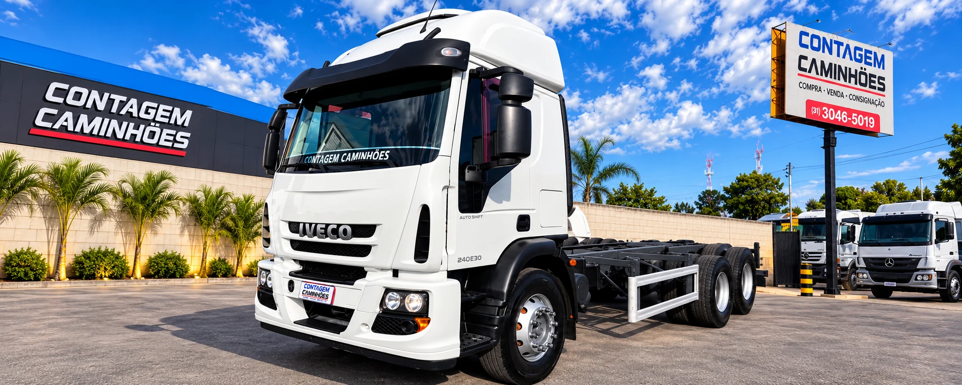 Iveco Tector 240E30 2019 6x2 automático teto alto — oportunidade da loja